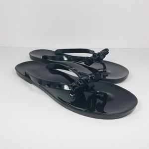 BCBGeneration Studded Bow Flip Flops